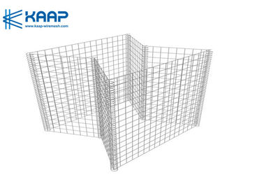 Explosion Proof Welded Mesh Gabion , Gabion Rock Cages Defensive Container Barrier