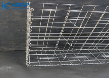 Engineering Steel Mesh Gabion Cages Hot Dipped Galvanized Long Service Life