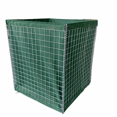 Square Hole 3mm Welded Gabion Mesh Galvanized Flood Control Explosion Proof Military
