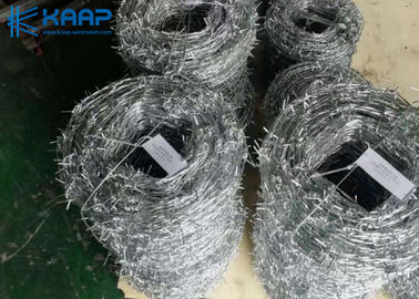Prison Razor Barbed Wire , Razor Wire Mesh Hot Dipped Galvanized Treatment