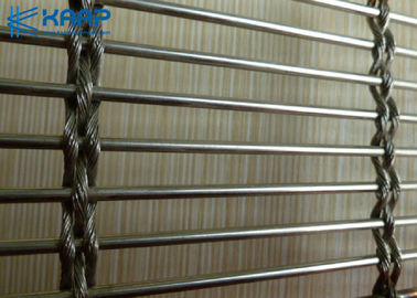 Architectural Decorative Wire Mesh , Decorative Metal Mesh Panels Exterior Wall