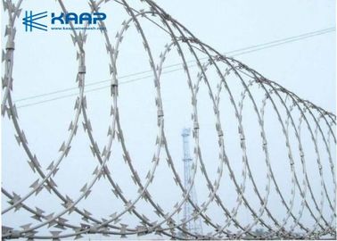 Razor Blade Fencing Wire Razor Barbed Wire , Razor Ribbon Wire Stainless Steel