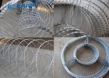 Custom Concertina Wire Fencing Straight Blade Netting Protection For Security Windows