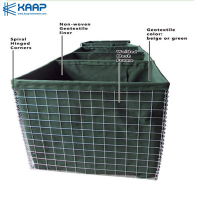 Defensive Container Barrier 6mm Welded Gabion Baskets