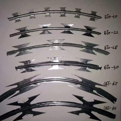 30 Loops BTO-22 Concertina Razor Wire Coil