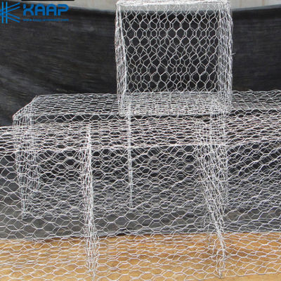 Galvanized 2.7mm Galfan Gabion Cage For Roadway Protection
