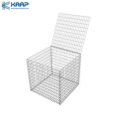 4mm Wire Square Hole Stone Cage Stacking Gabion Baskets