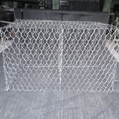 60x80mm 3.4mm Dia Woven Gabion Baskets For Port Project
