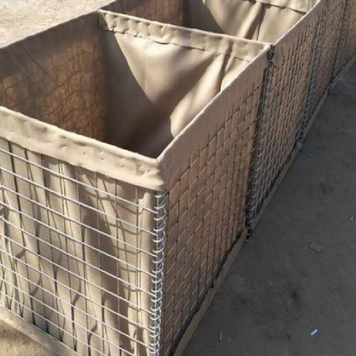 Strong Military Galvanized Defensive Barrier Welded Stone Cage