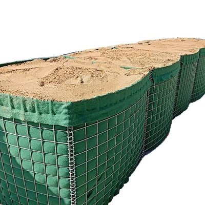 Impregnable Hesco Sand Barrier Galvanized Military Fortification