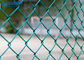 Green 25mm Cyclone Pvc Coated Chain Link Fence 14 Gauge