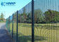 Flat Stainless Steel Wire Mesh Panels  Strong Rigid RHS SHS Post Fitted Small Aperture
