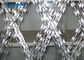 Welded Razor Barbed Wire Galvanized Stainless Steel Flatwrap Unique Shape